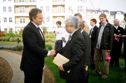 Jawad Mella met Tony Blair 2005